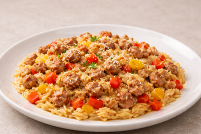 Risoni Cremoso de Linguiça Toscana